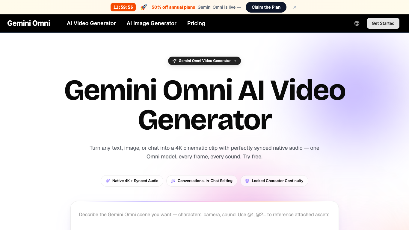 Gemini Omni AI screenshot